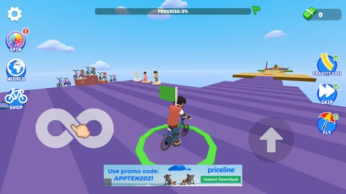 Obby Parkour Bike Challenge android App screenshot 13