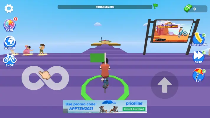 Obby Parkour Bike Challenge android App screenshot 14