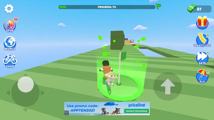 Obby Parkour Bike Challenge android App screenshot 4